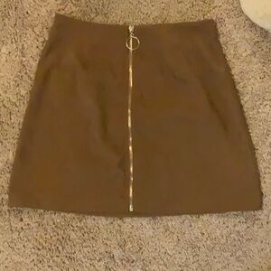 SHEIN brown skirt